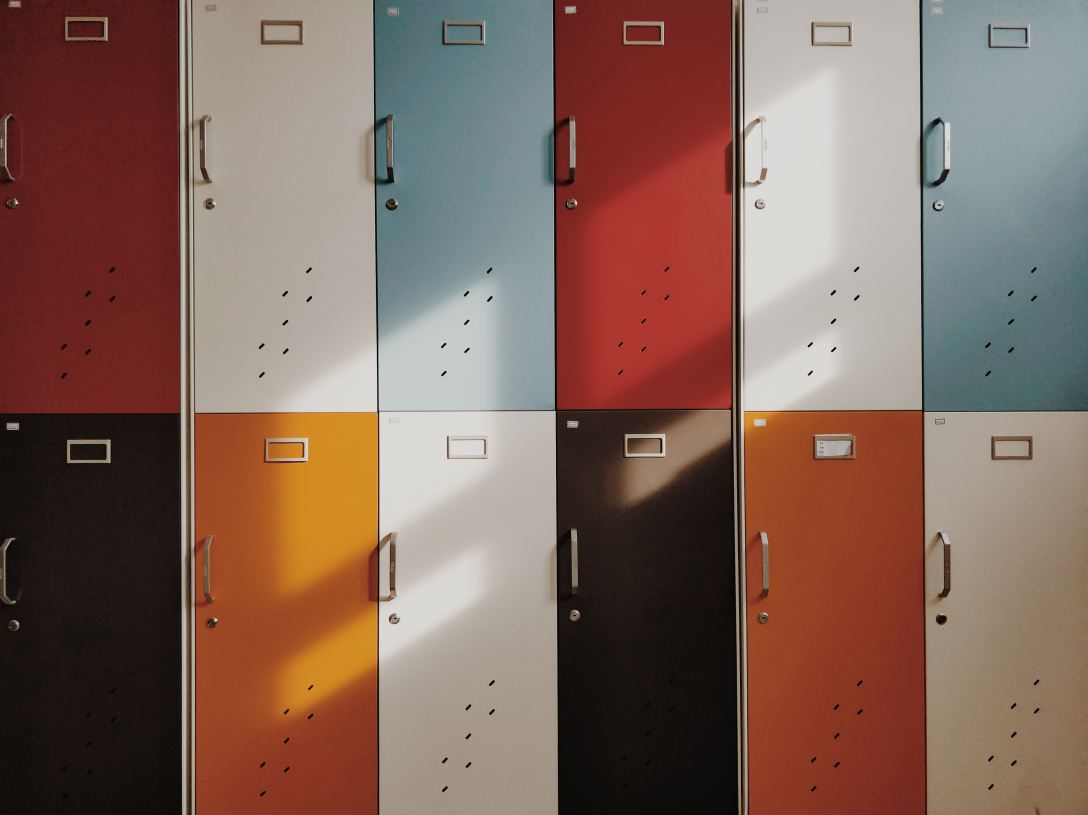 Multicolored lockers. Photo by moren hsu on Unsplash